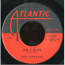 Ray Charles Am I Blue USED VINYL 7INCH 45 RPM
