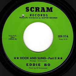 Eddie Bo Hook And Sling USED VINYL 7INCH 45 RPM SINGLE REPRESS STYRENE