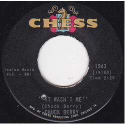 Chuck Berry It Wasn't Me / Welcome Back Pretty Baby USED VINYL 7INCH 45 RPM SINGLE