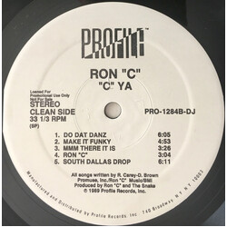 Ron C "C" Ya Vinyl LP USED
