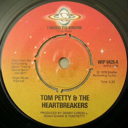 Tom Petty And The Heartbreakers I Need To Know USED VINYL 7INCH 45 RPM SINGLE