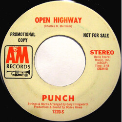Punch (5) Open Highway USED VINYL 7INCH 45 RPM PROMO