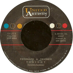 Ferrante & Teicher Tonight / Dream Of Love USED VINYL 7INCH SINGLE 45 RPM