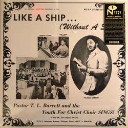 Pastor T. L. Barrett / The Youth For Christ Choir Like A Ship... (Without A Sail) Vinyl LP USED