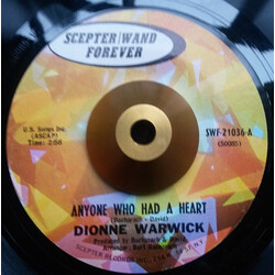 Dionne Warwick Anyone Who Had A Heart / The Love Of A Boy USED VINYL 7INCH 45 RPM REISSUE