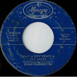 Dinah Washington What A Diff'rence A Day Makes / Come On Home USED VINYL 7INCH SINGLE 45 RPM