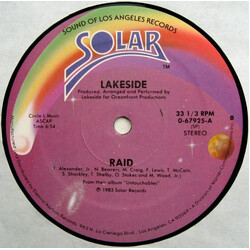 Lakeside Raid USED VINYL 12INCH 33 S RPM
