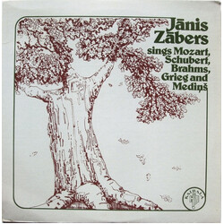 Jānis Zābers Jānis Zābers Sings Mozart, Schubert, Brahms, Grieg And Mediņš Vinyl LP USED