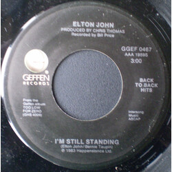 Elton John I'm Still Standing / Kiss The Bride USED VINYL 7INCH 45 RPM SINGLE REISSUE