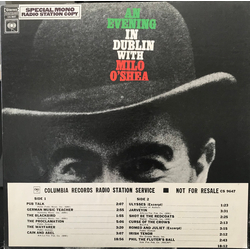Milo O'shea An Evening In Dublin With Milo O'shea Vinyl LP USED