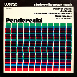 Krzysztof Penderecki Psalmen Davids / Anaklasis / Sonate Für Cello Und Orchester / Fluorescences / Stabat Mater Vinyl LP USED
