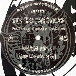 The Beatmasters Warm Love USED VINYL 12INCH 45 RPM PROMO