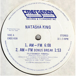 Natasha King AM-FM USED VINYL 12INCH 33 S RPM PROMO