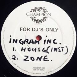 Ingram Inc House / Zone USED VINYL 12INCH 45 RPM PROMO