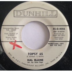 Hal Blaine Topsy 65 Vinyl 7" USED