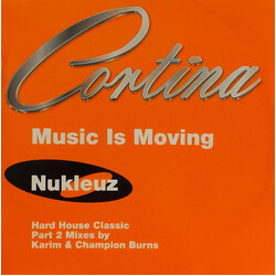 Cortina Music Is Moving (Remixes - Part 2) USED VINYL 12INCH 45 RPM