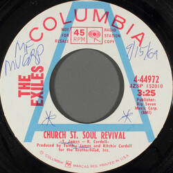 Exile (7) Church St. Soul Revival USED VINYL 7INCH 45 RPM PROMO STYRENE