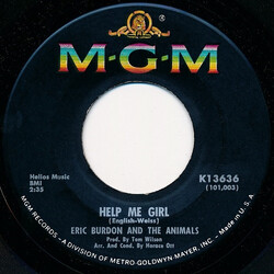 Eric Burdon & The Animals Help Me Girl USED VINYL 7INCH 45 RPM SINGLE