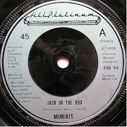 The Moments Jack In The Box USED VINYL 7"