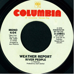 Weather Report River People USED VINYL 7INCH 45 RPM SINGLE PROMO