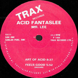Mr. Lee Acid Fantaslee USED VINYL 12INCH 33 S RPM