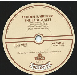 Engelbert Humperdinck The Last Waltz / Am I That Easy To Forget Vinyl 7" USED
