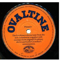 The Ovaltineys Ovaltine Presents... USED VINYL 7INCH 45 RPM SINGLE SIDED PROMO