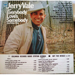 Jerry Vale Sings Everybody Loves Somebody And Other Hits Vinyl LP USED