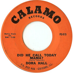 Dora Hall Did He Call Today, Mama? / Hotel Happiness USED VINYL 7INCH 45 RPM