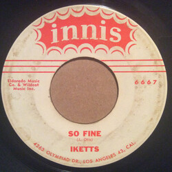 The Ikettes So Fine USED VINYL 7INCH 45 RPM SINGLE