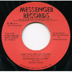 Bernard Williams (6) / The Creations (16) God Has Smiled On Me Vinyl 7" USED