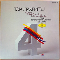 Toru Takemitsu / Tashi / Boston Symphony Orchestra / Seiji Ozawa Quatrain / A Flock Descends Into The Pentagonal Garden Vinyl LP USED