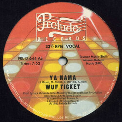 Wuf Ticket Ya Mama USED VINYL 12INCH 33 S RPM