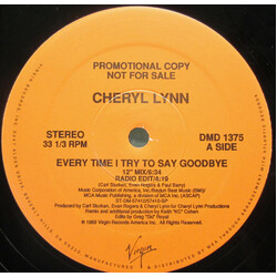 Cheryl Lynn Every Time I Try To Say Goodbye USED VINYL 12INCH 33 S RPM PROMO