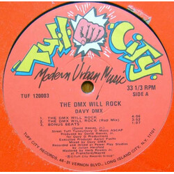 Davy DMX The DMX Will Rock USED VINYL 12INCH 33 S RPM