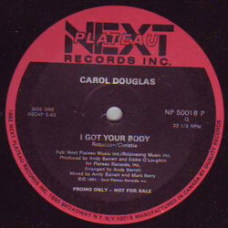 Carol Douglas I Got Your Body USED VINYL 12INCH PROMO 33 S RPM