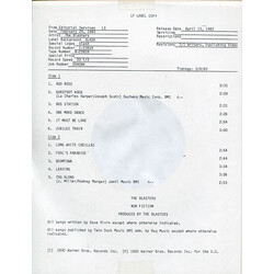 The Blasters Non Fiction Vinyl LP USED
