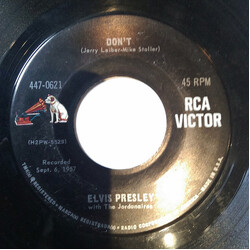 Elvis Presley / The Jordanaires Don't USED VINYL 7INCH 45 RPM SINGLE REISSUE