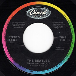 The Beatles Twist And Shout / There's A Place USED VINYL 7INCH 45 RPM SINGLE REISSUE STYRENE STEREO