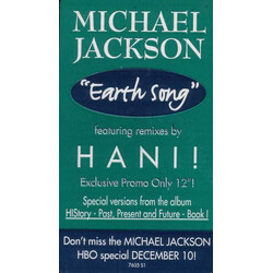Michael Jackson Earth Song USED VINYL 12INCH PROMO STEREO 33 S RPM