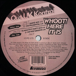 Out UV Kontrol Whoot! Here It Is USED VINYL 12INCH 33 S RPM