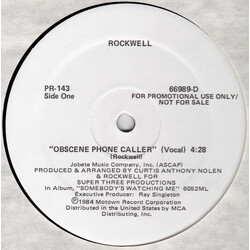 Rockwell Obscene Phone Caller USED VINYL 12INCH PROMO