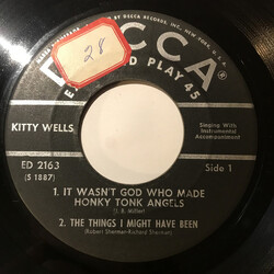 Kitty Wells Kitty Wells Sings USED VINYL 7INCH 45 RPM EP
