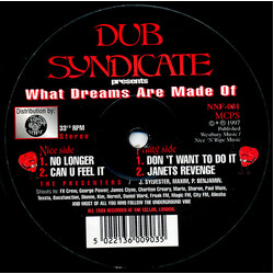 Dub Syndicate Productions What Dreams Are Made Of VINYL 12" USED
