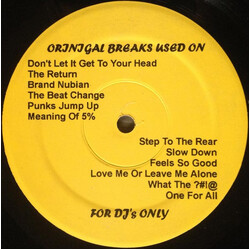 Various Brand Nubian Breaks Vinyl LP USED