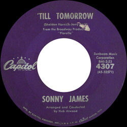 Sonny James 'Till Tomorrow / I Forgot More Than You'll Ever Know USED VINYL 7INCH 45 RPM SINGLE