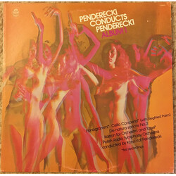 Krzysztof Penderecki / Wielka Orkiestra Symfoniczna Polskiego Radia I Telewizji / Siegfried Palm Penderecki Conducts Penderecki  Album 1 Vinyl LP USED