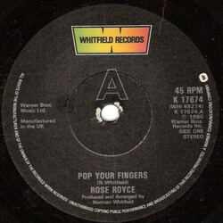 Rose Royce Pop Your Fingers USED VINYL 7INCH 45 RPM STEREO