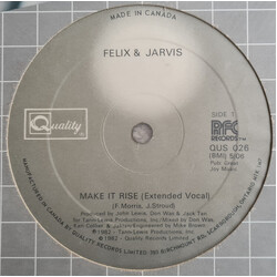 Felix & Jarvis Make It Rise VINYL 12" USED