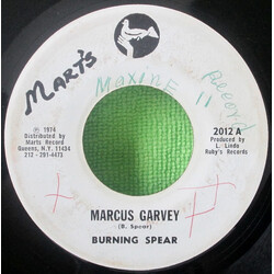 Burning Spear Marcus Garvey USED VINYL 7INCH 45 RPM